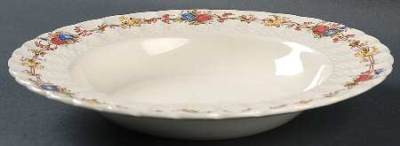 Hazel Dell Off White Large Rim Soup Bowl