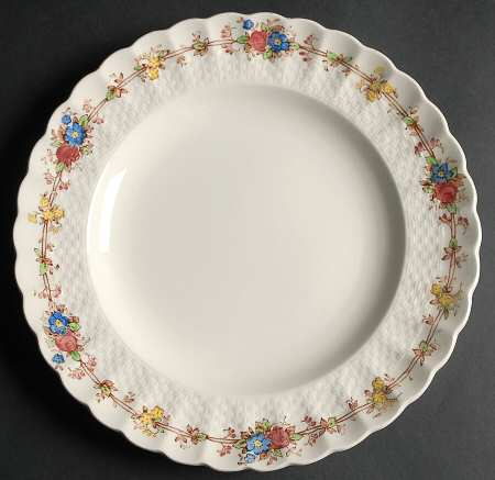Hazel Dell Off White Luncheon Plate