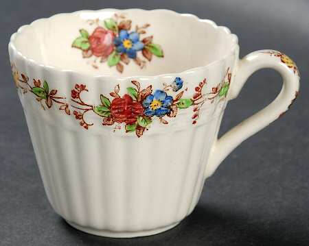 Hazel Dell Off White Flat Demitasse Cup
