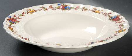 Hazel Dell Off White Rim Soup Bowl