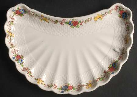 Hazel Dell Off White Crescent Salad Plate