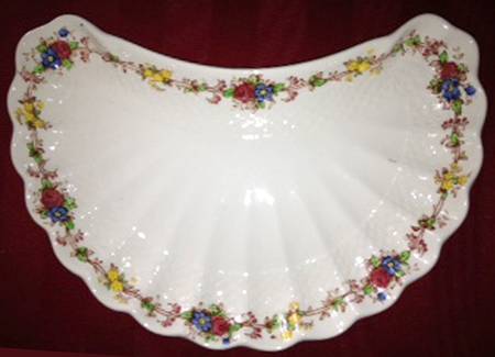 Hazel Dell Off White Crescent Salad Plate