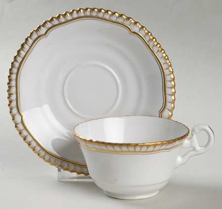Hallmark (Gadroon Shape) Footed Cup & Saucer Set