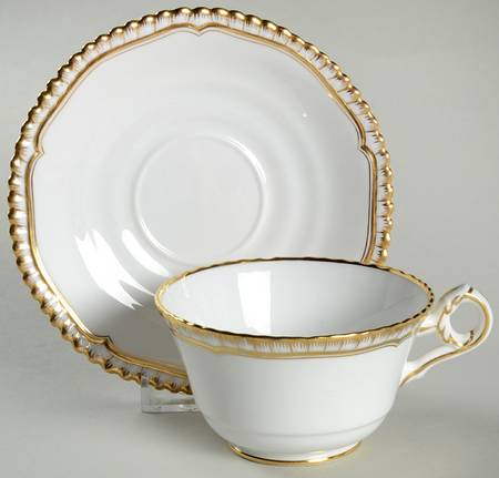 Hallmark (Gadroon Shape) Footed Cup & Saucer Set