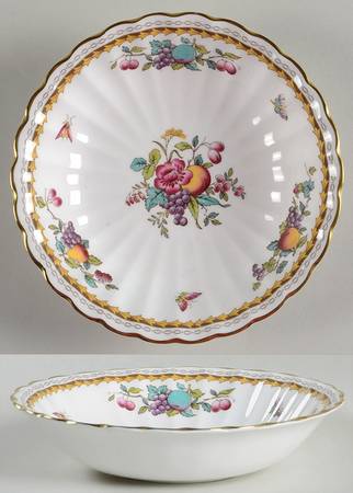 Harvest Rose (Gold Trim) Coupe Cereal Bowl