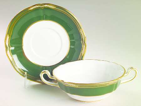 Harrogate Footed Cream Soup Bowl & Saucer Set