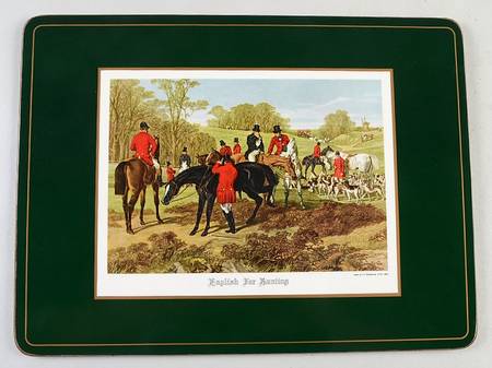Herring Hunt, The Hunt (Green, Scalloped) Corkboard Placemat