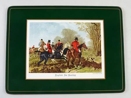 Herring Hunt, The Hunt (Green, Scalloped) Corkboard Placemat