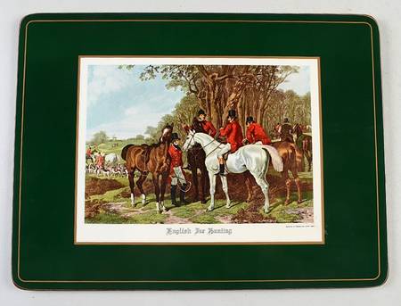Herring Hunt, The Hunt (Green, Scalloped) Corkboard Placemat