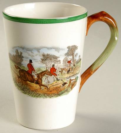 Herring Hunt, The Hunt (Green, Scalloped) Tall Mug