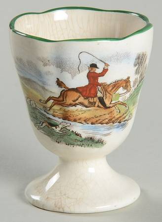 Herring Hunt, The Hunt (Green, Scalloped) Single Egg Cup