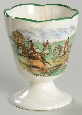 Herring Hunt, The Hunt (Green, Scalloped) Single Egg Cup