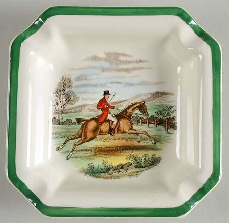 Herring Hunt, The Hunt (Green, Scalloped) 4" Ashtray