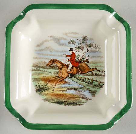 Herring Hunt, The Hunt (Green, Scalloped) 4" Ashtray