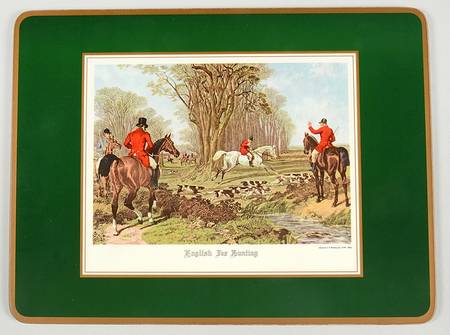 Herring Hunt, The Hunt (Green, Scalloped) Corkboard Placemat