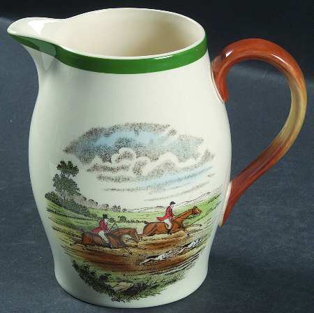 Herring Hunt, The Hunt (Green, Scalloped) 24 Oz Liverpool Jug