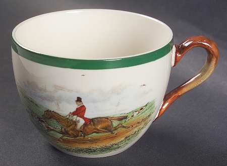 Herring Hunt, The Hunt (Green, Scalloped) Flat Cup