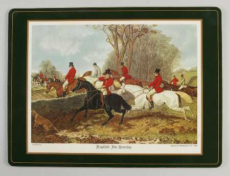 Herring Hunt, The Hunt (Green, Scalloped) Placemat-Corkboard