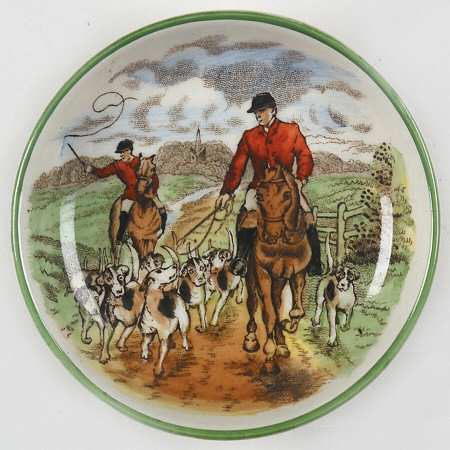 Herring Hunt, The Hunt (Green, Scalloped) Butter Pat