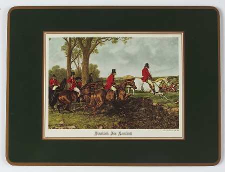 Herring Hunt, The Hunt (Green, Scalloped) Corkboard Placemat