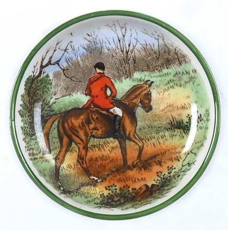 Herring Hunt, The Hunt (Green, Scalloped) Butter Pat