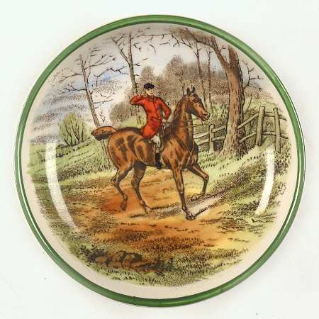 Herring Hunt, The Hunt (Green, Scalloped) Butter Pat