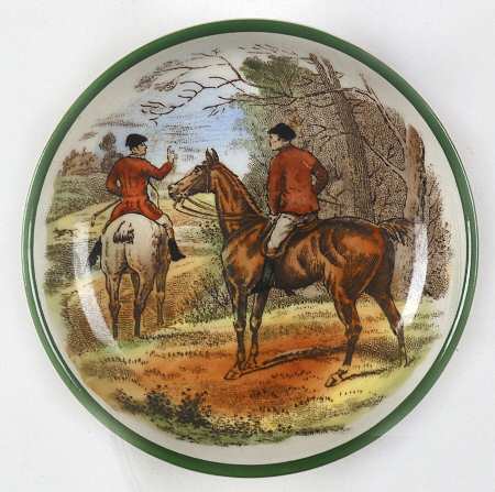 Herring Hunt, The Hunt (Green, Scalloped) Butter Pat