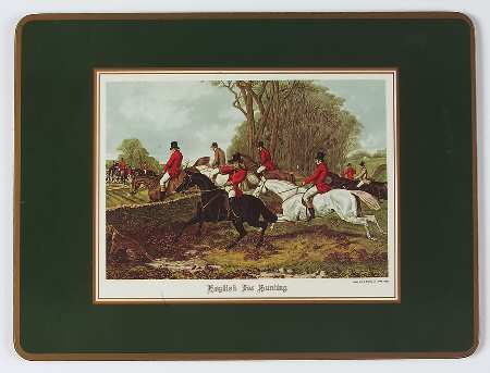 Herring Hunt, The Hunt (Green, Scalloped) Corkboard Placemat
