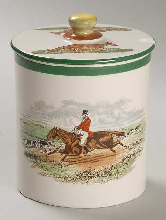 Herring Hunt, The Hunt (Green, Scalloped) Jam/Jelly & Lid