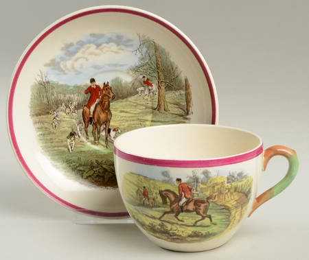 Herring Hunt The Hunt Red Oversized Cup & Saucer Set