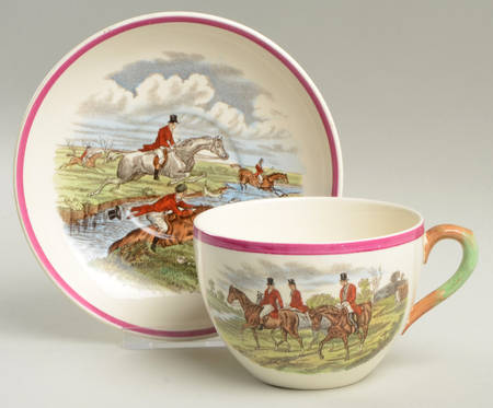 Herring Hunt The Hunt Red Oversized Cup & Saucer Set