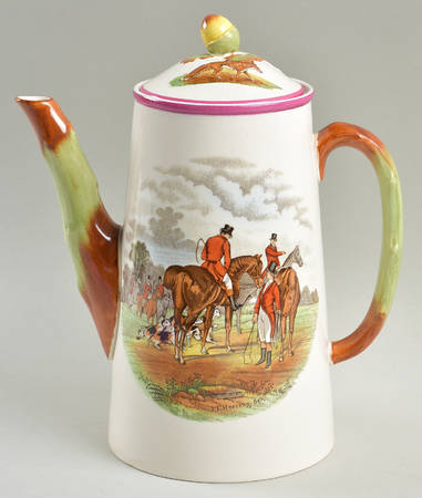 Herring Hunt The Hunt Red Coffee Pot & Lid