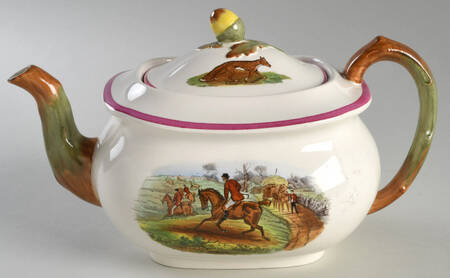 Herring Hunt The Hunt Red Teapot & Lid by Spode