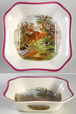 Herring Hunt The Hunt Red 8" Square Vegetable Bowl