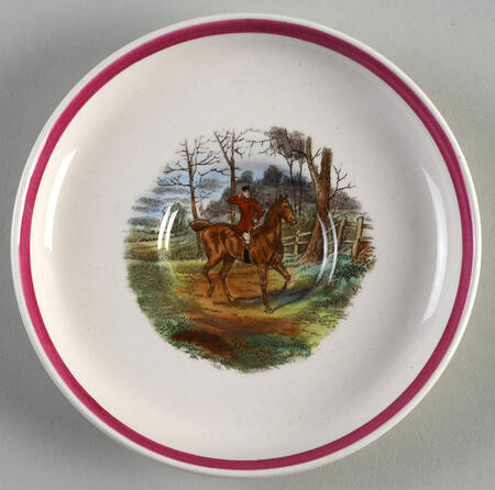 Herring Hunt The Hunt Red Saucer for Flat Demitasse Cup