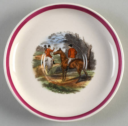 Herring Hunt The Hunt Red Saucer for Flat Demitasse Cup