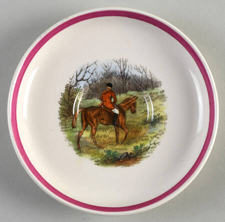 Herring Hunt The Hunt Red Saucer for Flat Demitasse Cup