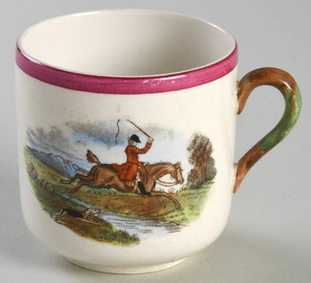 Herring Hunt The Hunt Red Flat Demitasse Cup