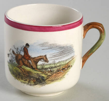 Herring Hunt The Hunt Red Flat Demitasse Cup