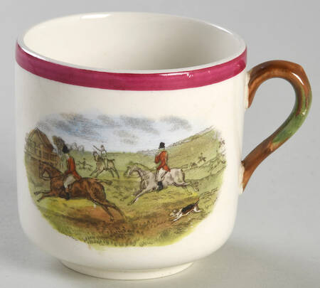 Herring Hunt The Hunt Red Flat Demitasse Cup