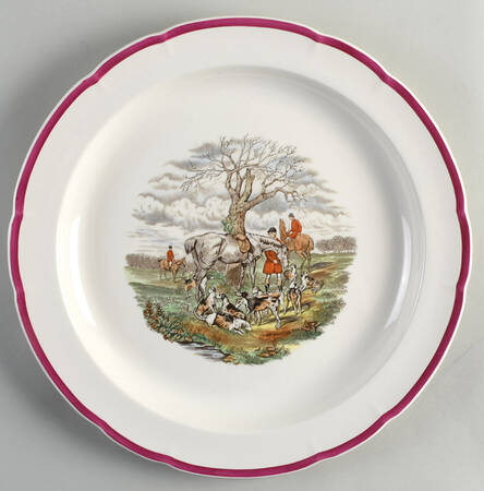 Herring Hunt The Hunt Red 14" Chop Plate (Round Platter)