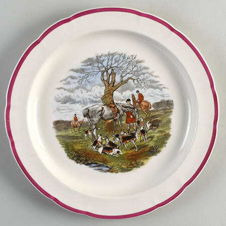 Herring Hunt The Hunt Red 12" Chop Plate (Round Platter)