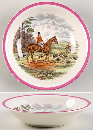 Herring Hunt The Hunt Red Coupe Cereal Bowl