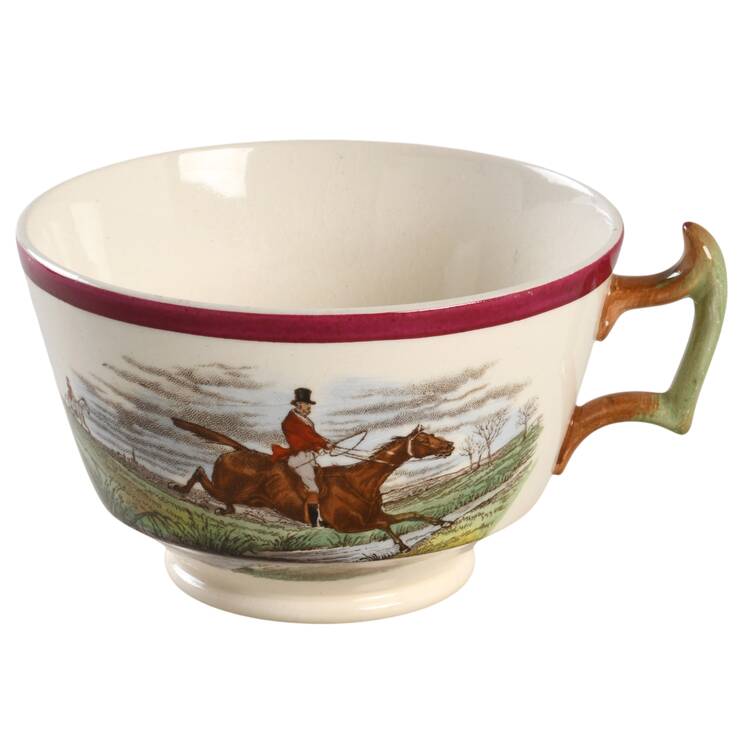 Herring Hunt The Hunt Red Footed Cup by Spode