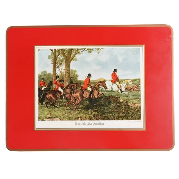 Herring Hunt The Hunt Red Placemat-Corkboard