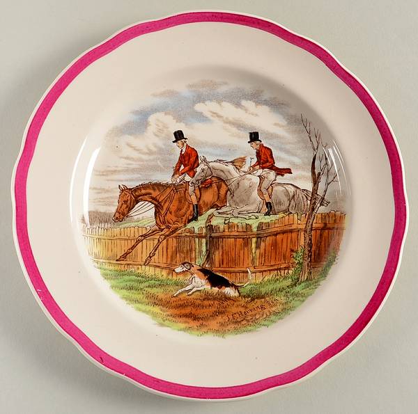 Herring Hunt The Hunt Red Salad Plate