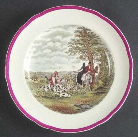 Herring Hunt The Hunt Red Luncheon Plate by Spode