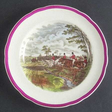 Herring Hunt The Hunt Red Luncheon Plate by Spode