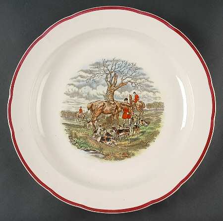 Herring Hunt The Hunt Red 14" Chop Plate (Round Platter)