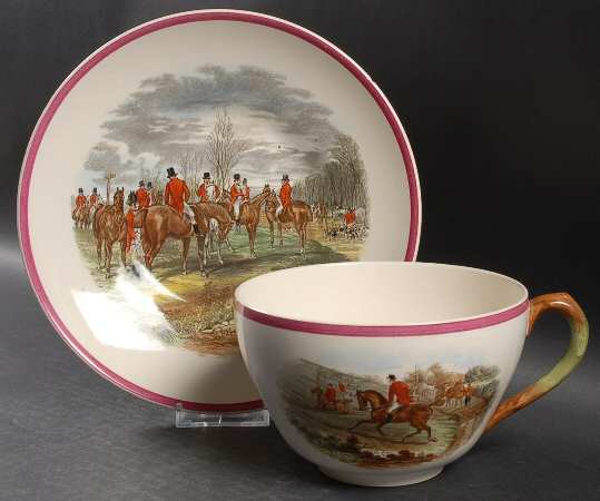 Herring Hunt The Hunt Red Jumbo Cup & Saucer Set